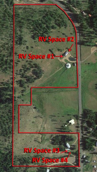 Map of RV Lots on 36 acers