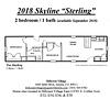 Mobile Home for Rent: 2 Bed 1 Bath 2019 Skyline