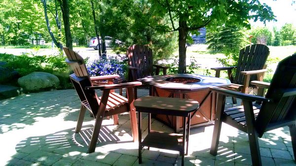 Photo of grotto with firepit