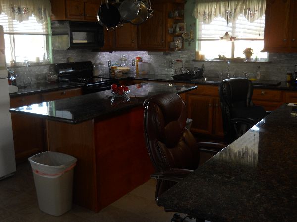 looking at kitchen