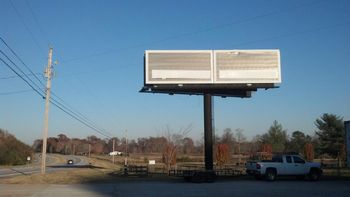 Billboard for Rent in Manchester and Tullahoma RHR - Double Stack Unit