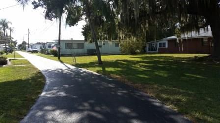 View of street that 2 RV lots are on