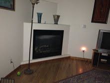 Photo of living room fireplace