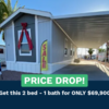 Mobile Home for Sale: 2 Bed 1 Bath 2023 Mobile Home