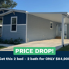 Mobile Home for Sale: 2 Bed 2 Bath 2023 Mobile Home
