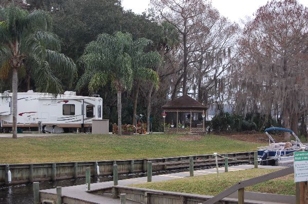 RV Pad from across the "harbor"