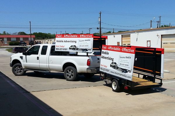 4'x8' Mobile Billboard Trailer for Rent