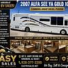 RV for Sale: 2007 see ya gold