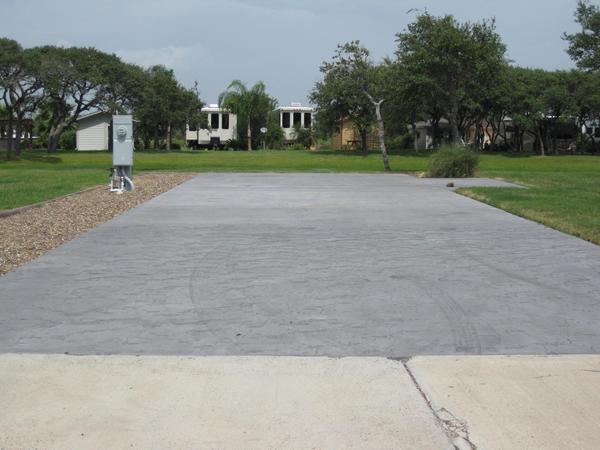 Owner prepared site for RV