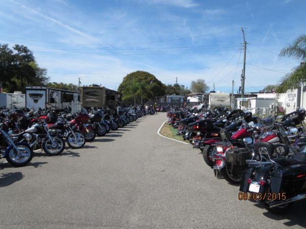 Bike Week Motorycycle Parking
