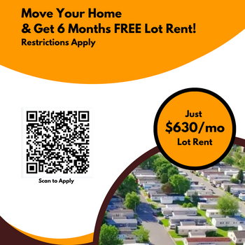 Photo of Move Your Home & Get 6 Months FREE Lot Rent!