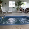 Indoor large hot tub