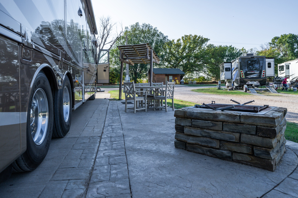 Paved deluxe site.