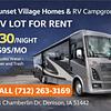 RV Lot for Rent: RV LOT FOR RENT Daily, weekly & monthly rates available!, Denison, IA