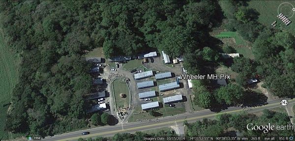 Aerial view of Mobile Home Park