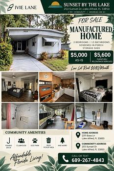 Photo of PRICED TO SELL- MANUFACTURED HOME AVAILABLE FOR ONLY $5,000