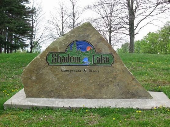 Stone at Shadow Lake Entrance