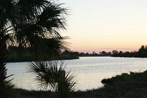 Sunset over the Caloosahatchie River