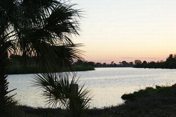 Sunset over the Caloosahatchie River