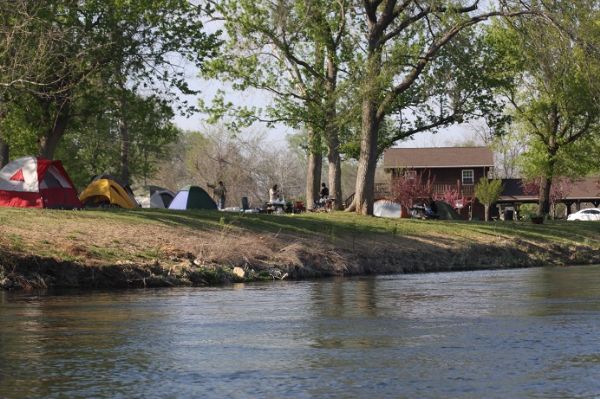Tent camping area.