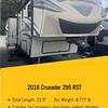 RV for Sale: 2016 CRUSADER 295RST
