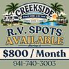 RV Lot for Rent: Creekside MHP and RV Park, Punta Gorda, FL