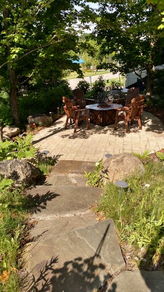 Photo from lot into grotto area