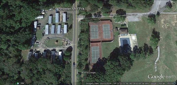 Aerial view of Mobile Home Park