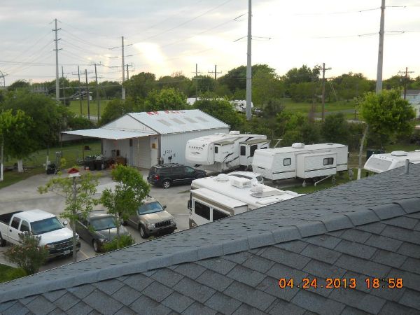 looking over to garage