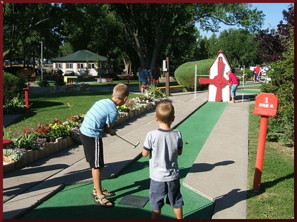 Adjacent to the Country-club Style Patio Area Begins the 18-hole Miniature Golf Course