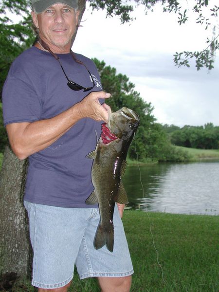 bass caught in lake