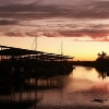sunset at the marina 
