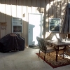 Front of cabin with patio