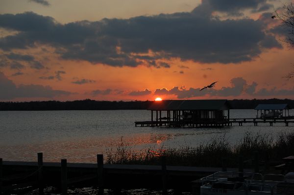 sunset seen from lot