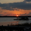 sunset seen from lot