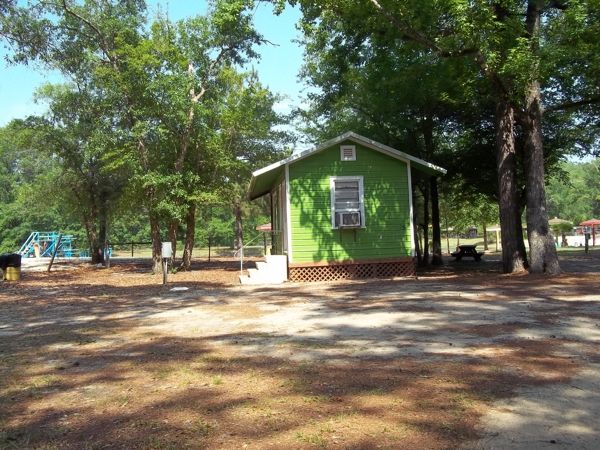 Cabin on the swim lake