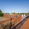 Pool deck.