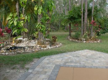 Patio and Garden of RV Lot