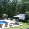 Movie Screen at Pool Area for Movie Night