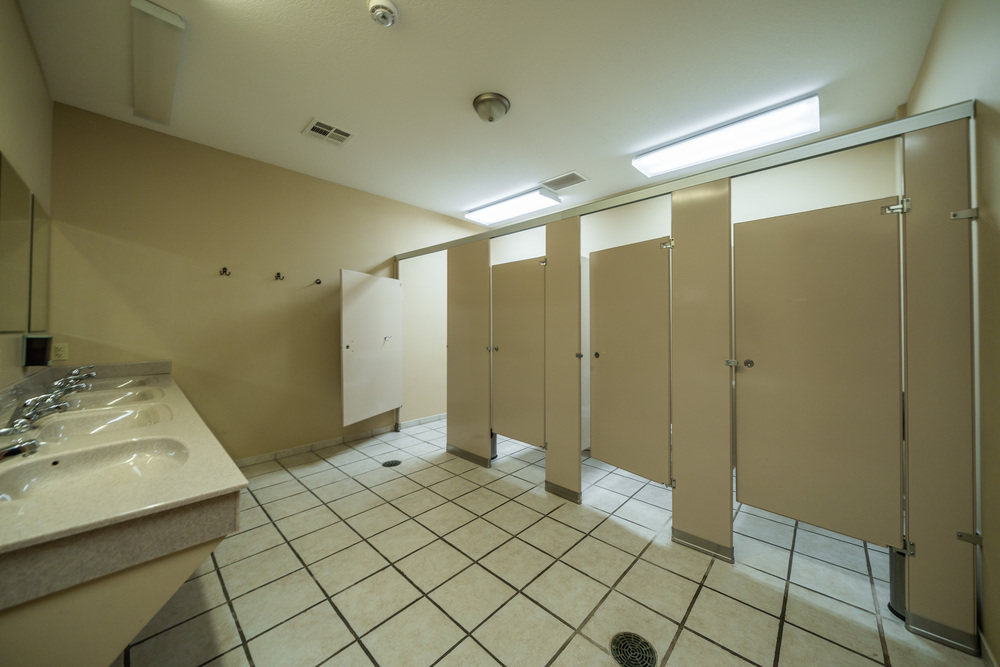 Women's bathroom.