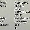 RV for Sale: 2015 FORESTER   3051S 3051S