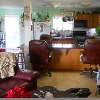 looking at kitchen