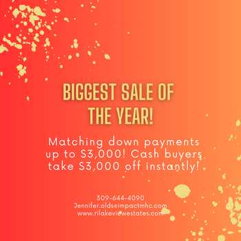 Photo of Save $3,000 with our biggest sale of the year! 3 bedroom/2 bathroom for sale only!