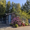 Mobile Home for Sale: Charming 3BR/2BA resident-owned Cedar Glen Estate: fenced w/treehouse, open plan, Mount Hood Village, OR