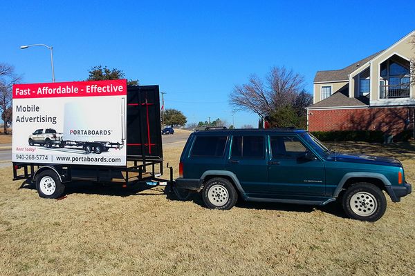 6'x10' Mobile Billboard Trailer